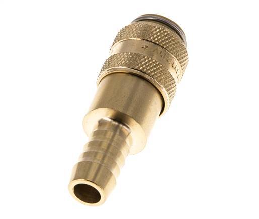 Messing DN 5 Luchtkoppeling Snelkoppeling 8 mm Slangpilaar