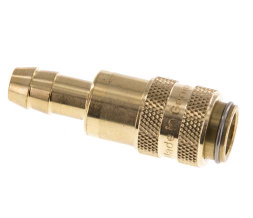 Messing DN 5 Luchtkoppeling Snelkoppeling 8 mm Slangpilaar Double Shut-Off