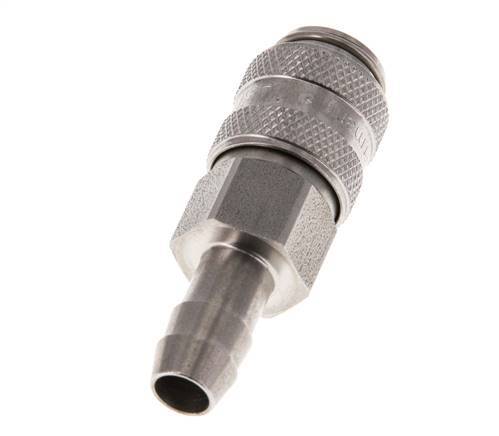 RVS DN 5 Luchtkoppeling Snelkoppeling 8 mm Slangpilaar