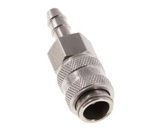 RVS DN 5 Luchtkoppeling Snelkoppeling 6 mm Slangpilaar Double Shut-Off