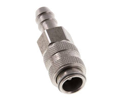 RVS DN 5 Luchtkoppeling Snelkoppeling 8 mm Slangpilaar Double Shut-Off
