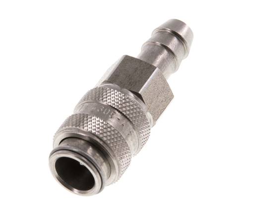 RVS DN 5 Luchtkoppeling Snelkoppeling 8 mm Slangpilaar Double Shut-Off