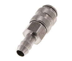 RVS DN 5 Luchtkoppeling Snelkoppeling 8 mm Slangpilaar Double Shut-Off
