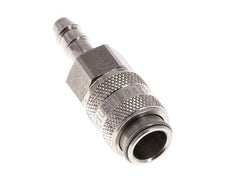 RVS 316L DN 5 Luchtkoppeling Snelkoppeling 4 mm Slangpilaar