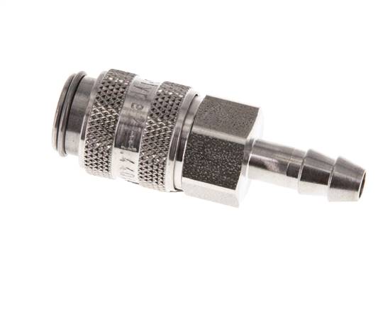 RVS 316L DN 5 Luchtkoppeling Snelkoppeling 4 mm Slangpilaar