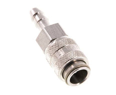 RVS 316L DN 5 Luchtkoppeling Snelkoppeling 4 mm Slangpilaar Double Shut-Off