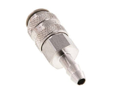 RVS 316L DN 5 Luchtkoppeling Snelkoppeling 4 mm Slangpilaar Double Shut-Off