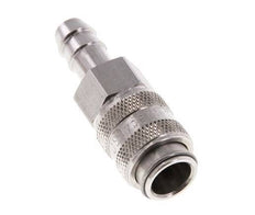 RVS 316L DN 5 Luchtkoppeling Snelkoppeling 8 mm Slangpilaar Double Shut-Off