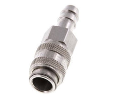 RVS 316L DN 5 Luchtkoppeling Snelkoppeling 8 mm Slangpilaar Double Shut-Off