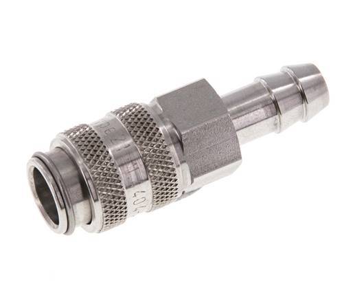 RVS 316L DN 5 Luchtkoppeling Snelkoppeling 8 mm Slangpilaar Double Shut-Off