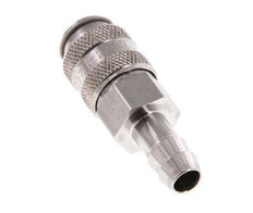 RVS 316L DN 5 Luchtkoppeling Snelkoppeling 8 mm Slangpilaar Double Shut-Off