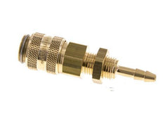 Messing DN 5 Luchtkoppeling Snelkoppeling 4 mm Slangpilaar Schotkoppeling