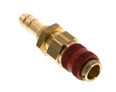 Messing DN 5 Rood Luchtkoppeling Snelkoppeling 8 mm Slangpilaar Schotkoppeling