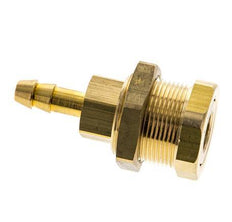 Messing DN 5 Luchtkoppeling Snelkoppeling 6 mm Slangpilaar Schotkoppeling Pull-Off Double Shut-Off