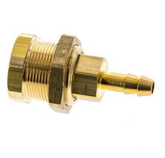 Messing DN 5 Luchtkoppeling Snelkoppeling 6 mm Slangpilaar Schotkoppeling Pull-Off Double Shut-Off