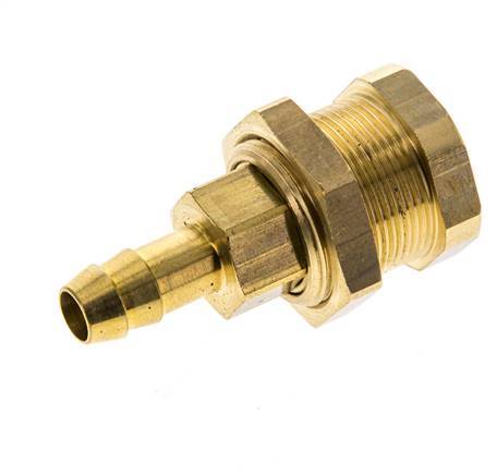 Messing DN 5 Luchtkoppeling Snelkoppeling 8 mm Slangpilaar Schotkoppeling Pull-Off Double Shut-Off