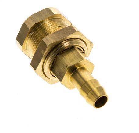 Messing DN 5 Luchtkoppeling Snelkoppeling 8 mm Slangpilaar Schotkoppeling Pull-Off Double Shut-Off