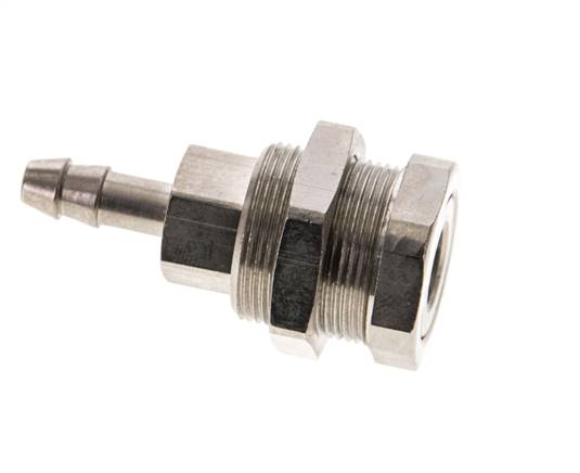Vernikkeld Messing DN 5 Luchtkoppeling Snelkoppeling 6 mm Slangpilaar Schotkoppeling Pull-Off