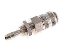 Vernikkeld Messing DN 5 Luchtkoppeling Snelkoppeling 6 mm Slangpilaar Schotkoppeling Double Shut-Off