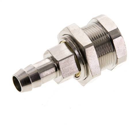 Vernikkeld Messing DN 5 Luchtkoppeling Snelkoppeling 9 mm Slangpilaar Schotkoppeling Pull-Off Double Shut-Off
