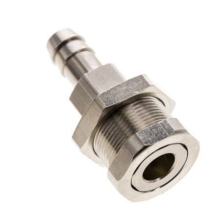 Vernikkeld Messing DN 5 Luchtkoppeling Snelkoppeling 9 mm Slangpilaar Schotkoppeling Pull-Off Double Shut-Off
