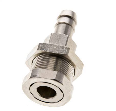 Vernikkeld Messing DN 5 Luchtkoppeling Snelkoppeling 9 mm Slangpilaar Schotkoppeling Pull-Off Double Shut-Off