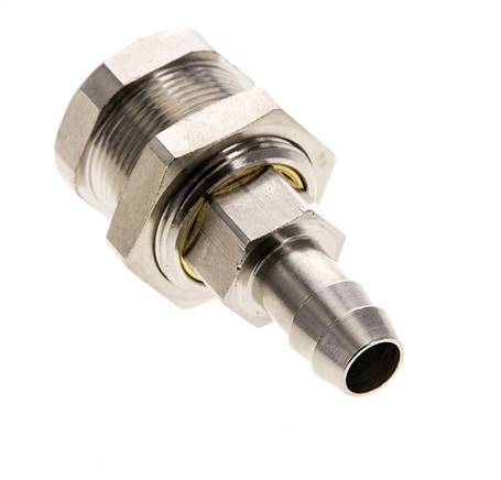 Vernikkeld Messing DN 5 Luchtkoppeling Snelkoppeling 9 mm Slangpilaar Schotkoppeling Pull-Off Double Shut-Off