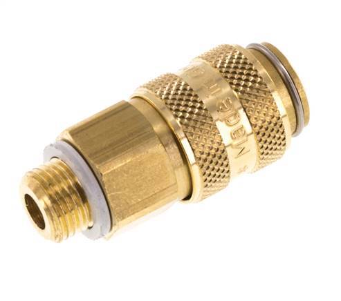 Messing DN 5 Luchtkoppeling Snelkoppeling G 1/8 inch Buitendraad