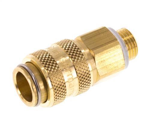 Messing DN 5 Luchtkoppeling Snelkoppeling G 1/8 inch Buitendraad