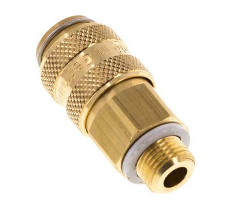 Messing DN 5 Luchtkoppeling Snelkoppeling G 1/8 inch Buitendraad