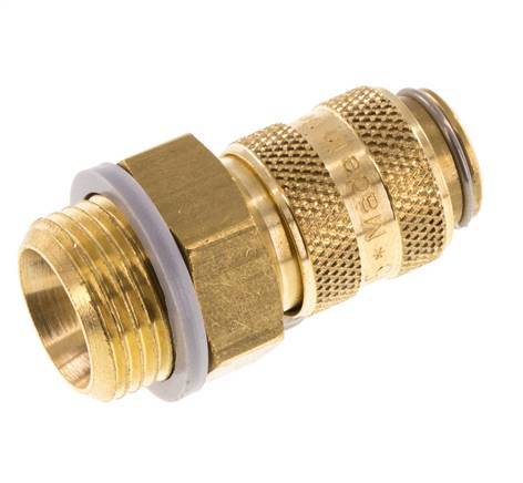 Messing DN 5 Luchtkoppeling Snelkoppeling G 3/8 inch Buitendraad