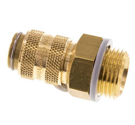 Messing DN 5 Luchtkoppeling Snelkoppeling G 3/8 inch Buitendraad