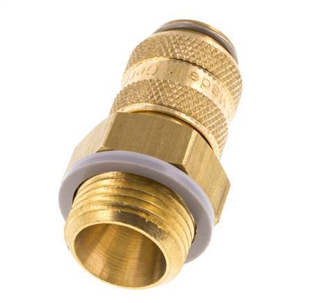 Messing DN 5 Luchtkoppeling Snelkoppeling G 3/8 inch Buitendraad