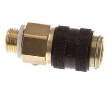 Messing DN 5 Zwart Luchtkoppeling Snelkoppeling G 1/8 inch Buitendraad