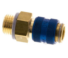 Brass DN 5 Blue Air Coupling Socket G 1/4 inch Male