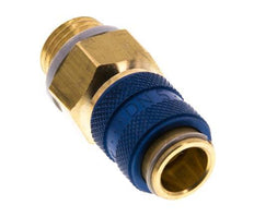 Brass DN 5 Blue Air Coupling Socket G 1/4 inch Male