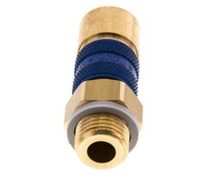 Messing DN 5 Blauw-Coded Luchtkoppeling Snelkoppeling G 1/4 inch Buitendraad