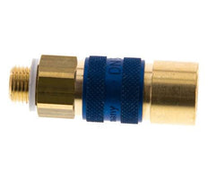 Messing DN 5 Blauw-Coded Luchtkoppeling Snelkoppeling G 1/8 inch Buitendraad
