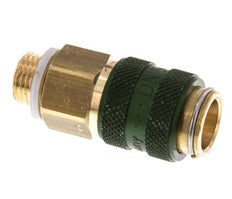 Messing DN 5 Groen Luchtkoppeling Snelkoppeling G 1/8 inch Buitendraad