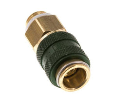 Messing DN 5 Groen Luchtkoppeling Snelkoppeling G 1/8 inch Buitendraad
