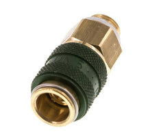 Messing DN 5 Groen Luchtkoppeling Snelkoppeling G 1/8 inch Buitendraad