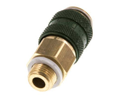 Messing DN 5 Groen Luchtkoppeling Snelkoppeling G 1/8 inch Buitendraad