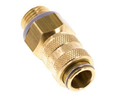 Messing DN 5 Luchtkoppeling Snelkoppeling G 1/4 inch Buitendraad Double Shut-Off