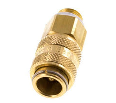 Messing DN 5 Luchtkoppeling Snelkoppeling G 1/8 inch Buitendraad Double Shut-Off