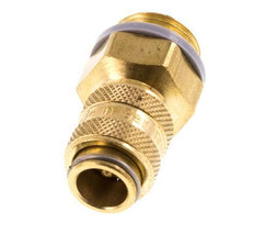 Messing DN 5 Luchtkoppeling Snelkoppeling G 3/8 inch Buitendraad Double Shut-Off