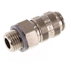 Nickel-plated Brass DN 5 Air Coupling Socket G 1/4 inch Male