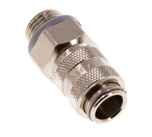 Vernikkeld Messing DN 5 Luchtkoppeling Snelkoppeling G 1/4 inch Buitendraad