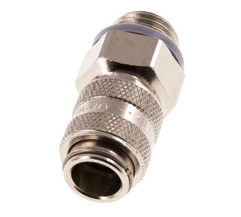 Vernikkeld Messing DN 5 Luchtkoppeling Snelkoppeling G 1/4 inch Buitendraad