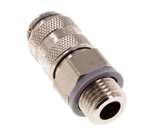 Vernikkeld Messing DN 5 Luchtkoppeling Snelkoppeling G 1/4 inch Buitendraad