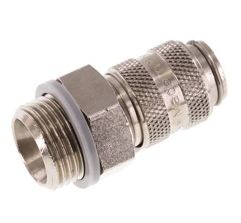 Vernikkeld Messing DN 5 Luchtkoppeling Snelkoppeling G 3/8 inch Buitendraad
